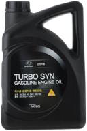 synthetic motor oil mobis turbo syn gasoline 5w-30, 4 l, 4 kg, 1 pc. логотип
