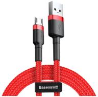 кабель baseus carfule usb - micro 1.5a 2 м красный + черный (camklf-c09) логотип