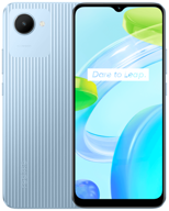 смартфон realme c30 4/64 гб ru, dual nano sim, голубой логотип
