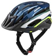 protective helmet alpina, mtb 17, 58-61, dark blue-neon logo