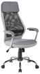 executive chair helmi hl-e41 "stylish", fabric/mesh, grey/beige logo