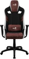 gaming computer chair aerocool count, upholstery: imitation leather/textile, color: burgundy red logo