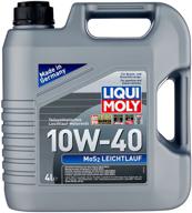 semi-synthetic engine oil liqui moly mos2 leichtlauf 10w-40, 4 l logo