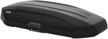 luggage box on roof lux tavr 197 (520 l), black matte logo