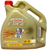synthetic motor oil castrol edge 5w-30 ll, 4 l, 4 kg, 1 piece логотип