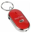 keychain /whistle-responsive, built-in led, glows in the dark /keychain with whistle search/red logo