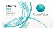 contact lenses coopervision clariti elite, 6 pcs., r 8.6, d -2.25 логотип