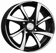 iguana k&k wheel 5.5x14/4x108 d65.1 et24, 6.64 kg, diamond black логотип