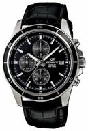 wristwatch casio edifice edifice efr-526l-1avuef quartz, chronograph, stopwatch, waterproof, arrow light, black logo