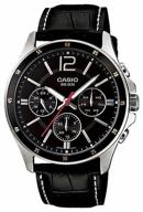 wrist watch casio mtp-1374l-1a quartz, waterproof, backlit hands logo