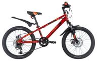 mountain bike (mtb) novatrack exteme 20 disc (2021) red 12" (requires final assembly) logo