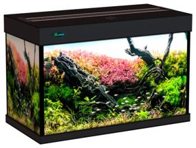 img 3 attached to Low rectangular aquarium ZelAqua 100 liters (710x360x460mm) with LED lighting