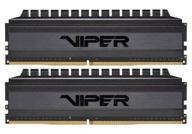 оперативная память patriot memory viper 4 blackout 16 гб (8 гб x 2 шт.) ddr4 4400 мгц dimm cl18 pvb416g440c8k логотип