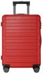 xiaomi suitcase, polycarbonate, support legs on the side wall, 65 l, red logo