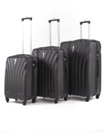 lacase phuket suitcase set, black logo