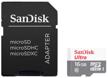 sandisk microsdhc 16 gb class 10 uhs-i r 80 mb/s sd card adapter green logo