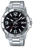 wrist watch casio mtp-vd01d-1b quartz, waterproof, backlit hands логотип