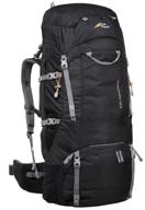 trekking backpack trek planet colorado 80 black, black logo