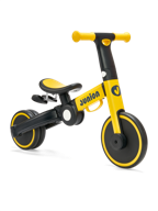children's balance bike-transformer 3 in 1 junion buzzi, yellow логотип