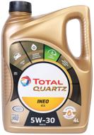 synthetic engine oil total quartz ineo ecs 5w30, 4 l, 1 pcs logo