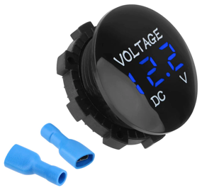 img 4 attached to Mortise digital voltmeter for car, voltage 12-24V