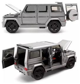 img 3 attached to Коллекционная модель MERCEDES-BENZ Gelendwagen G65 1:24 серый ( металл, свет, звук)