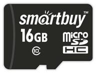 карта памяти smartbuy microsdhc 16 гб class 10, r/w 30/15 мб/с, адаптер на sd логотип