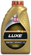 synthetic engine oil lukoil lux synthetic sn/cf 5w-40, 1 l, 1 kg, 1 pc. logo