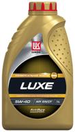 synthetic engine oil lukoil lux synthetic sn/cf 5w-40, 1 l, 1 kg, 1 pc. логотип