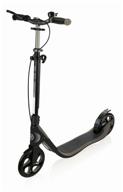 city scooter globber one nl 205 deluxe, black-lead-grey logo