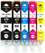inkmaster pgi-470/cli-471 xl cartridge kit for canon pixma-ts5040, ts6040, ts8040, ts9040, mg5740, mg6840, mg7740, multicolor logo