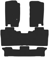 floor mats eva allmone for ford explorer iii (u152) (2001 - 2005) +3 row, black, 4pcs. / ford explorer logo