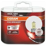 car halogen lamp osram fog breaker 62151fbr h3 12v 55w pk22s 2600k 2 pcs. logo