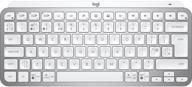 беспроводная клавиатура logitech mx keys mini grey, английская логотип