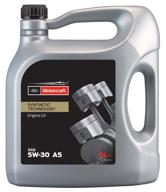 synthetic engine oil motorcraft a5 5w30 synthetic, 5 l логотип