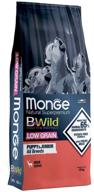 dry food for puppies monge bwild feed the instinct low grain, venison 1 pack. x 1 pc. x 12 kg логотип