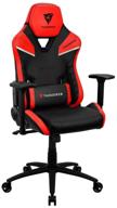 gaming chair thunderx3 tc5, on wheels, eco leather, black/red [tx3-tc5er] logo