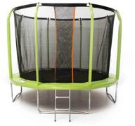 superjump trampoline with superjump 8ft (244 cm) net and ladder logo
