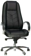 computer chair everprof drift lux m for executive, upholstery: genuine leather, color: black логотип