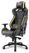 gaming chair sharkoon shark zone gs10, upholstery: imitation leather, color: black/yellow logo