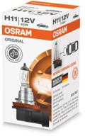 car halogen lamp osram original line 64211 h11 12v 55w pgj19-2 3000k 1 pc. логотип