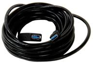 vcom usb to usb extension cable (cu827), 5 m, black logo