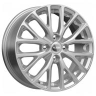 wheel disc k&k ks782 6x15/4x100 d54.1 et46, 7 kg, silver логотип