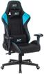 computer chair a4tech x7 gg-1100 gaming, upholstery: imitation leather/textile, color: black/blue logo