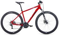 горный велосипед (mtb) forward apache 29 2.0 disc (2021) красный/серебристый 19" (требуется окончательная сборка) логотип