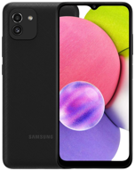 smartphone samsung galaxy a03 3/32 gb, dual nano sim, black logo