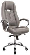 executive computer chair everprof drift m, upholstery: imitation leather, color: gray logo