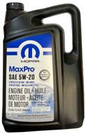 полусинтетическое моторное масло mopar maxpro sae 5w-20, 5 л логотип