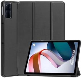 img 3 attached to Case for tablet Redmi Pad 2022 10.6 inch, durable plastic, transforms into a stand (black)