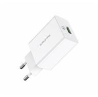 mains charger (szu) borofone ba21a qc 3.0 (usb) 3 a, white логотип